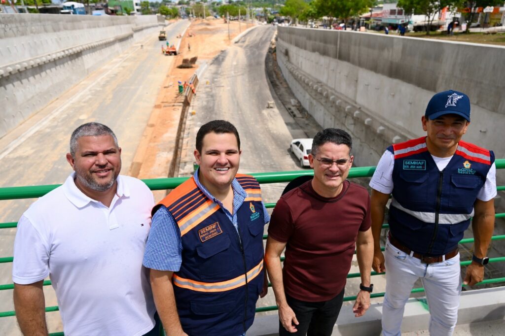 Obra de complexo viário, em Manaus, alcança 95% de conclusão