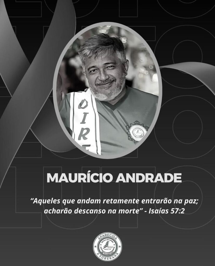 Morre ex-presidente da Mocidade Independente de Aparecida, Maurício Andrade, em Manaus