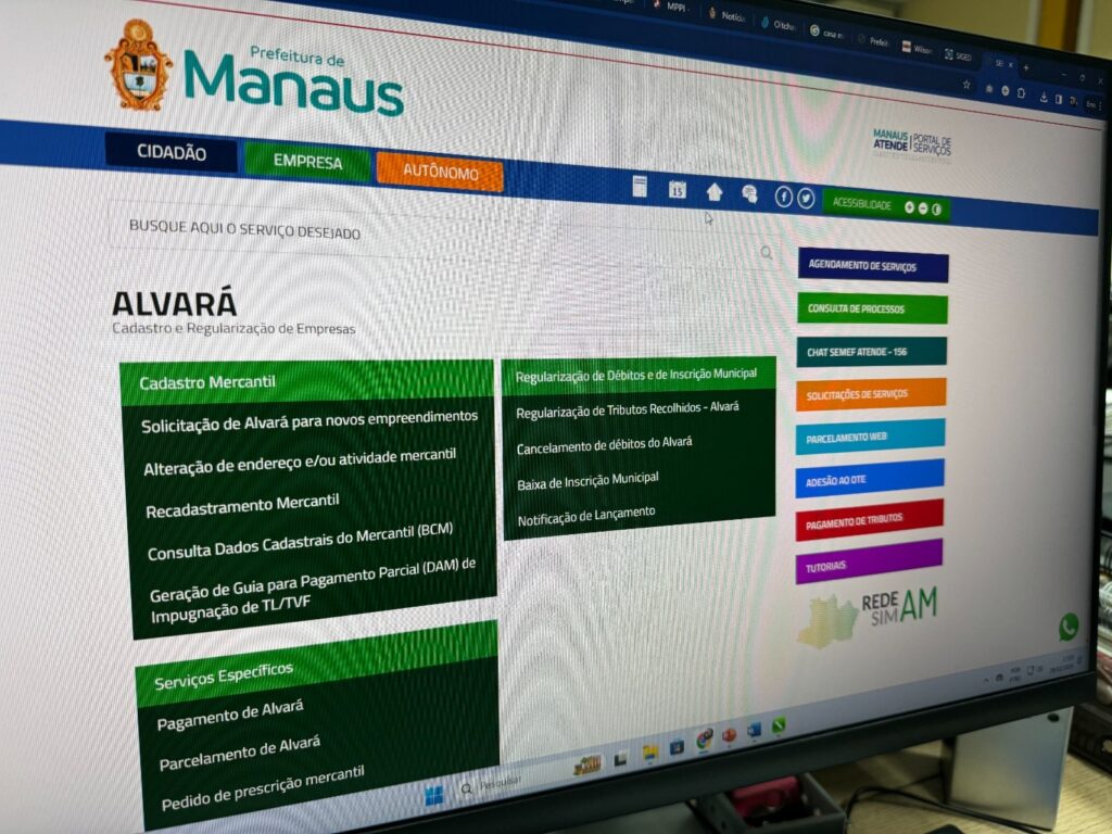 Alvará 2024 de Manaus está disponível para consulta e pagamento via internet