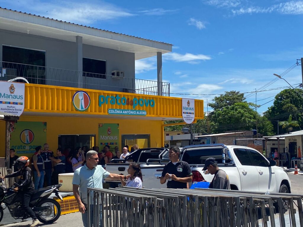 David Almeida inaugura terceira unidade ‘Prato do Povo’ no Colônia Antônio Aleixo, em Manaus