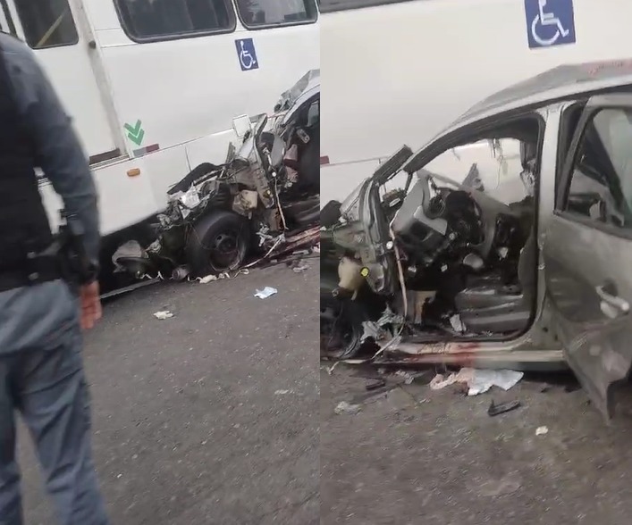 Grave acidente entre carro e ônibus deixa feridos na avenida do Turismo, em Manaus Grave acidente entre carro e ônibus deixa feridos na avenida do Turismo, em Manaus