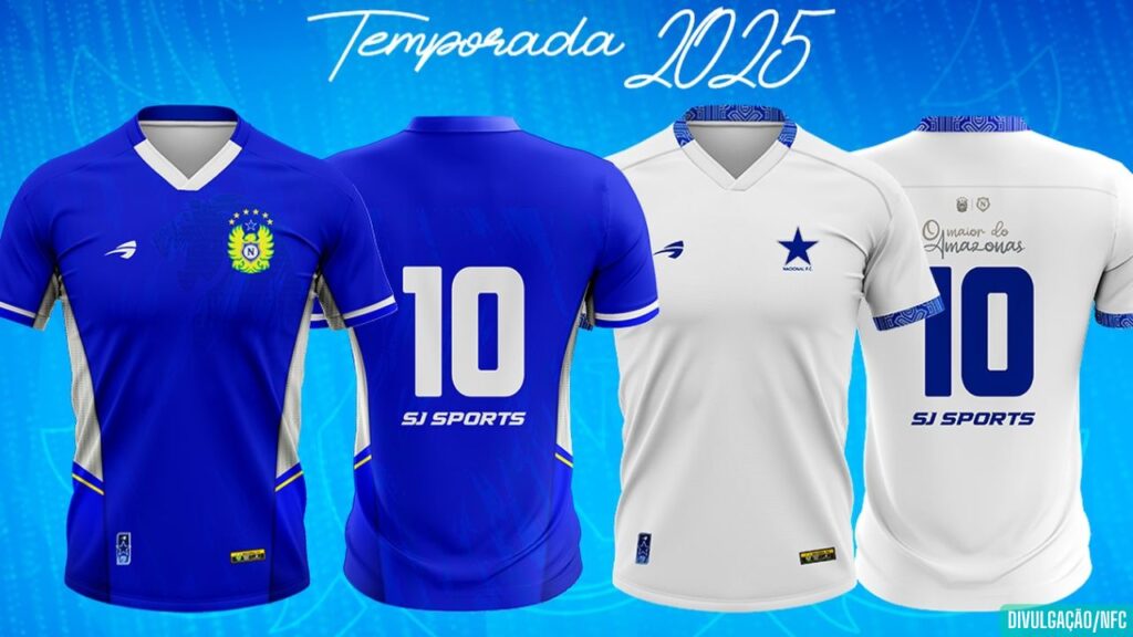 Mantos azulinos disponíveis: Nacional inicia venda de camisas da temporada 2025 na Sede do clube