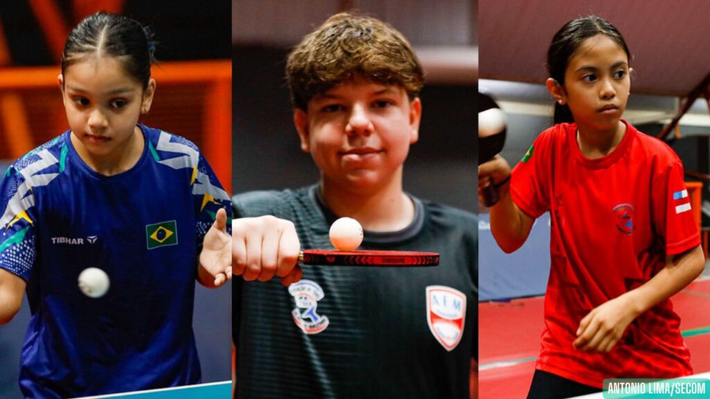 Jovens atletas amazonenses se destacam em Campeonato brasileiro de tênis de mesa, em SP