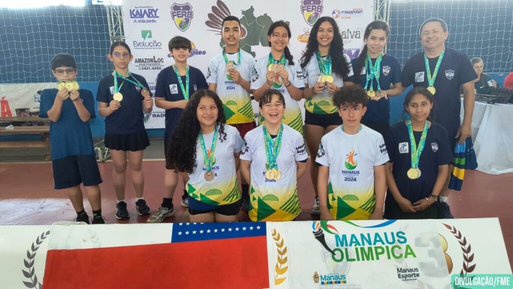 Atletas do Manaus Olímpica conquistam medalhas no 2º Regional Norte de Badminton e vagas para o Top 16 nacional Atletas do Manaus Olímpica conquistam medalhas no 2º Regional Norte de Badminton e vagas para o Top 16 nacional