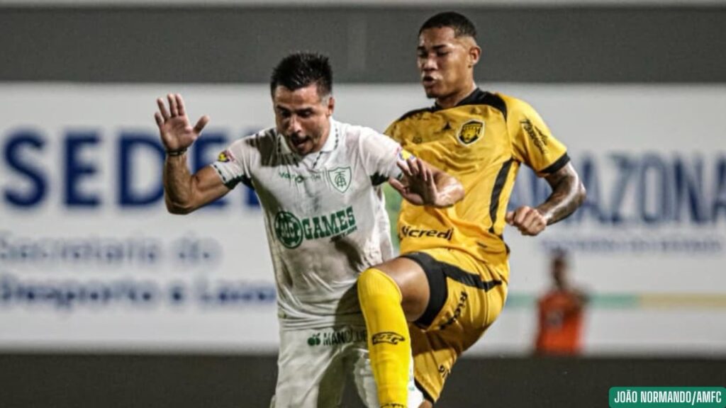Amazonas abre 2 a 0, mas sofre empate do América no final e segue no Z4 da Série B