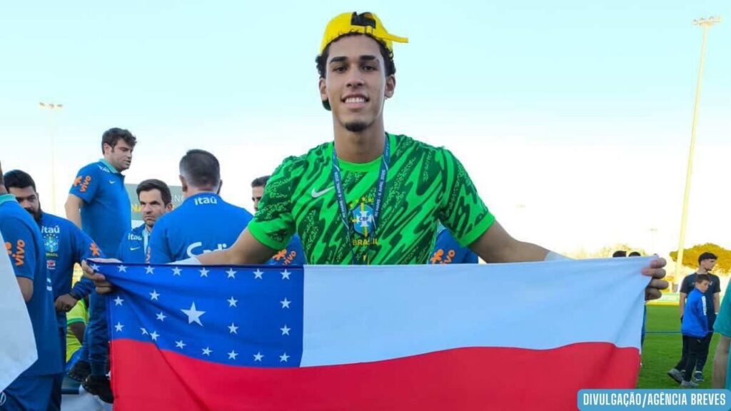 Goleiro amazonense Audo Ventilari brilha na França e conquista título com a Seleção Brasileira Sub-16
