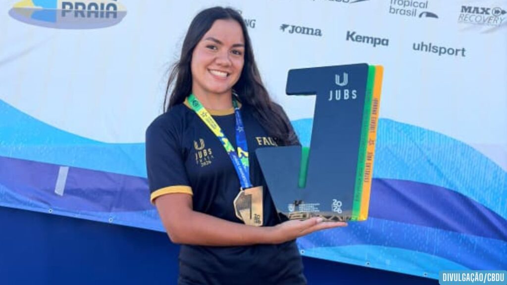 Nadadora amazonense é ouro dos JUBs Praia 2026, no Espírito Santo Nadadora amazonense é ouro dos JUBs Praia 2026, no Espírito Santo