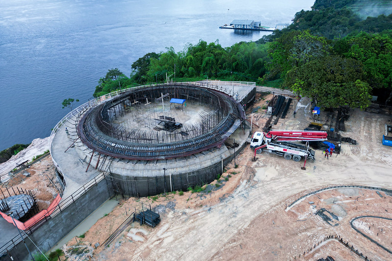 Obra do parque Encontro das Águas Rosa Almeida avança Obra do parque Encontro das Águas Rosa Almeida avança