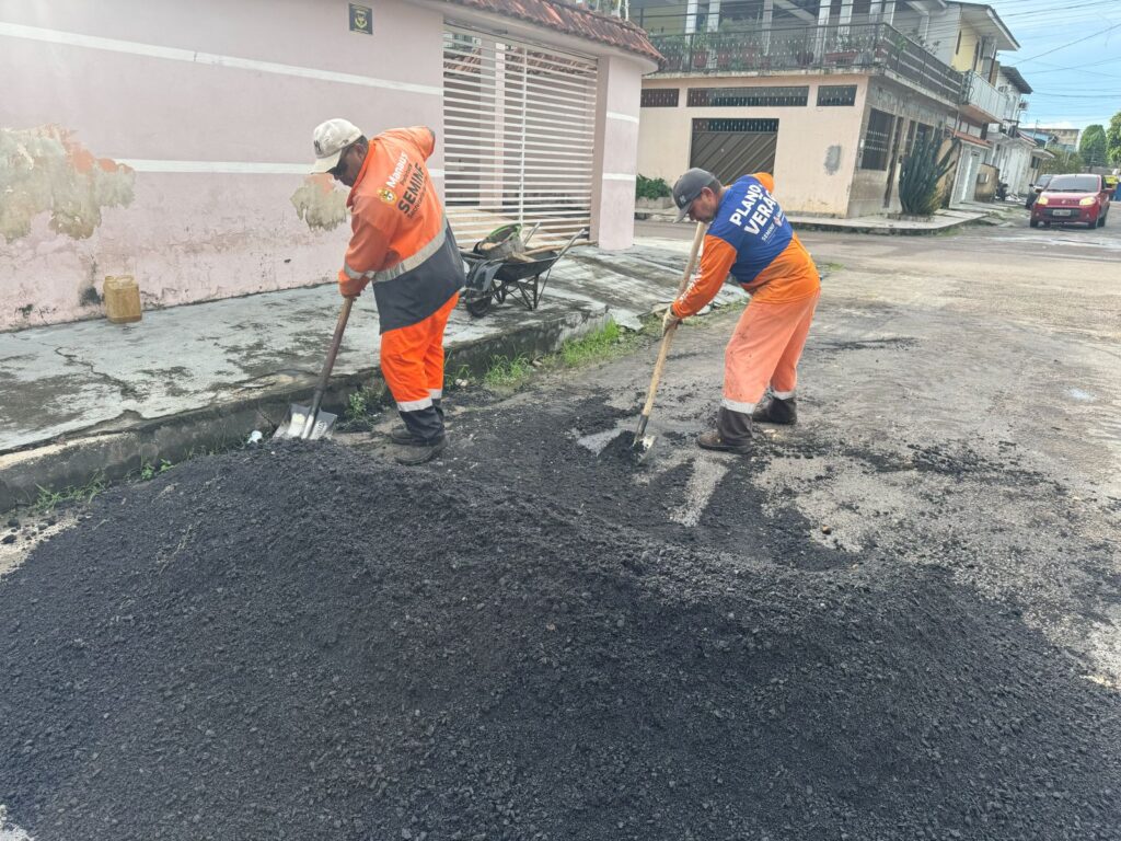 PMM intensifica operação ‘Tapa-Buracos’ no bairro Cidade Nova PMM intensifica operação ‘Tapa-Buracos’ no bairro Cidade Nova