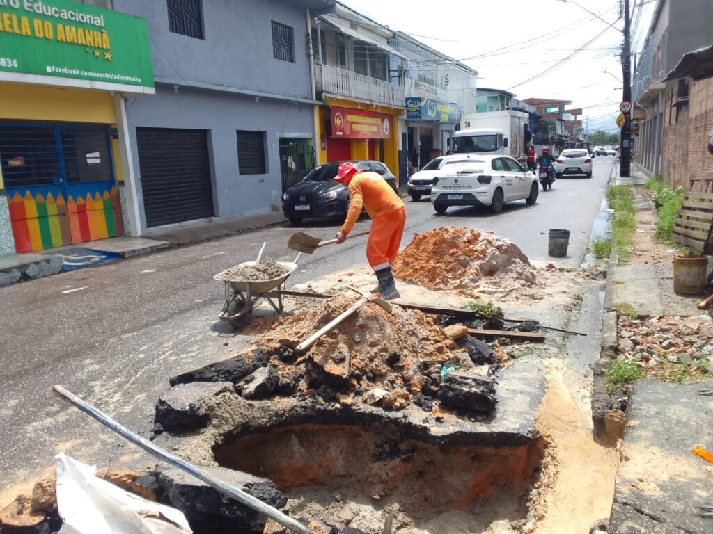 PMM recupera galeria subterrânea no bairro São José Operário PMM recupera galeria subterrânea no bairro São José Operário