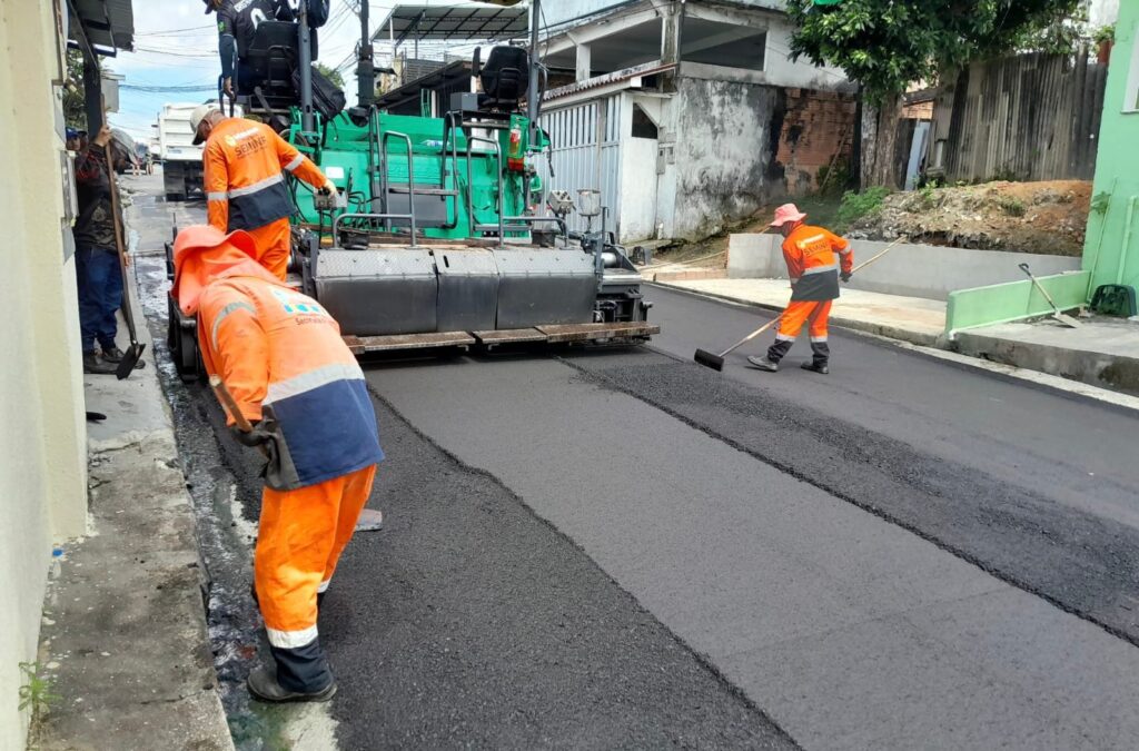 Recapeamento de 700 metros da rua Terra Nova, no São José Recapeamento