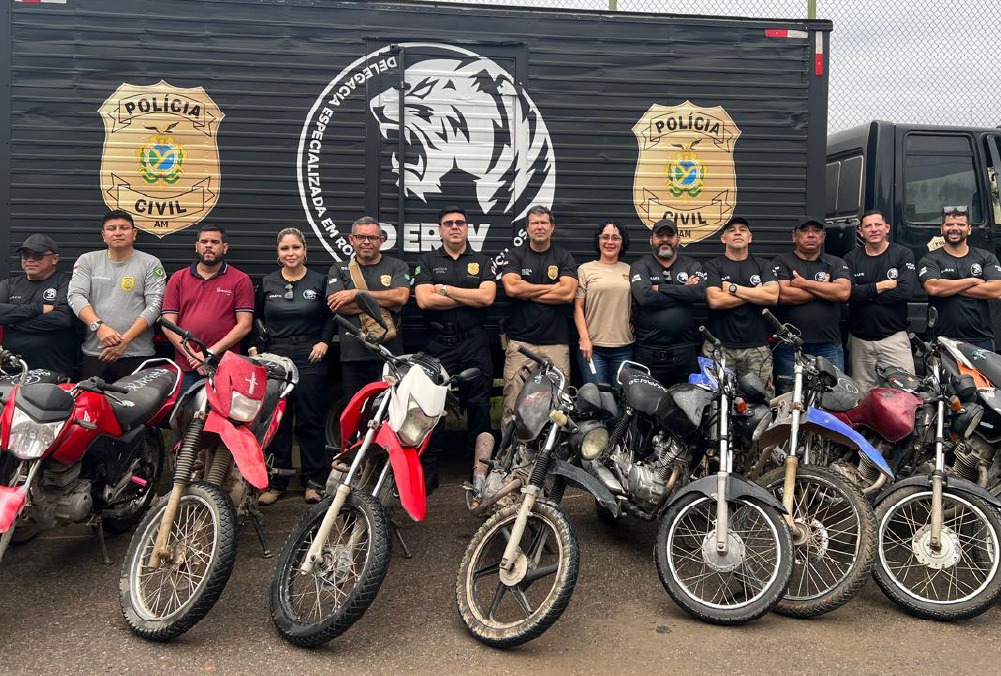 Em Rio Preto da Eva, PC-AM deflagra Operação Protetor Sem Fronteiras e apreende 12 motocicletas – Polícia Civil do AM Em Rio Preto da Eva, PC-AM deflagra Operação Protetor Sem Fronteiras e apreende 12 motocicletas – Polícia Civil do AM