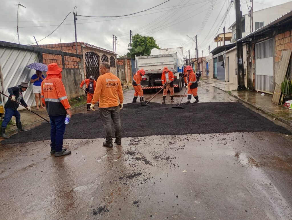 Prefeitura avança com recuperação asfáltica no bairro Tarumã Prefeitura avança com recuperação asfáltica no bairro Tarumã