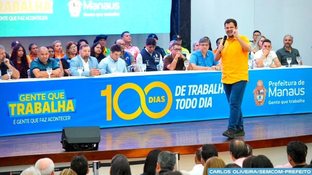 Prefeito Renato Junior apresenta balanço de ações e entregas e reconhece compromisso dos trabalhadores municipais para avanço de Manaus Prefeito Renato Junior apresenta balanço de ações e entregas e reconhece compromisso dos trabalhadores municipais para avanço de Manaus