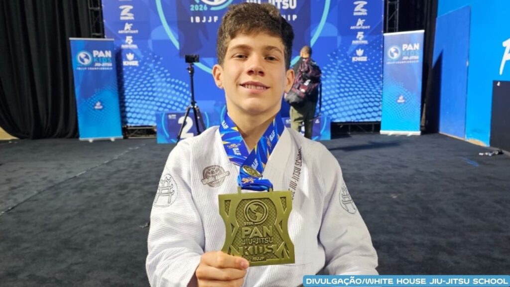 Com ouro no Brasileiro e bronze no Pan Kids, amazonense Gabriel Mesquita vive ano glorioso nos tatames