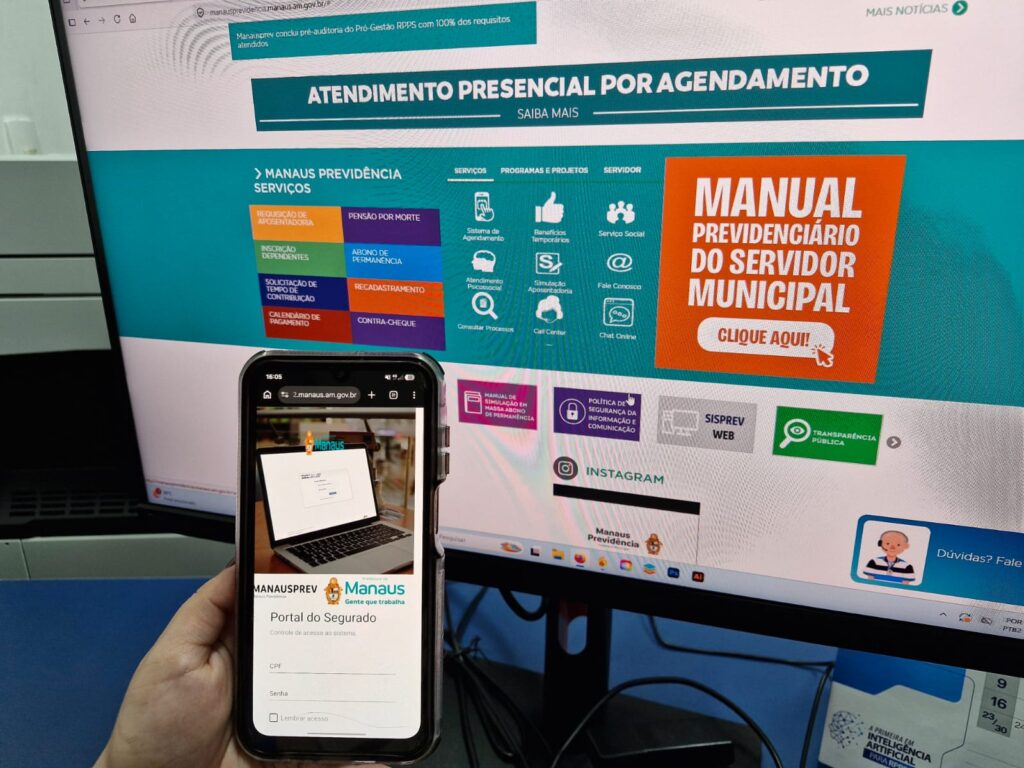 Manausprev passa a emitir contracheques de aposentados e pensionistas exclusivamente on-line