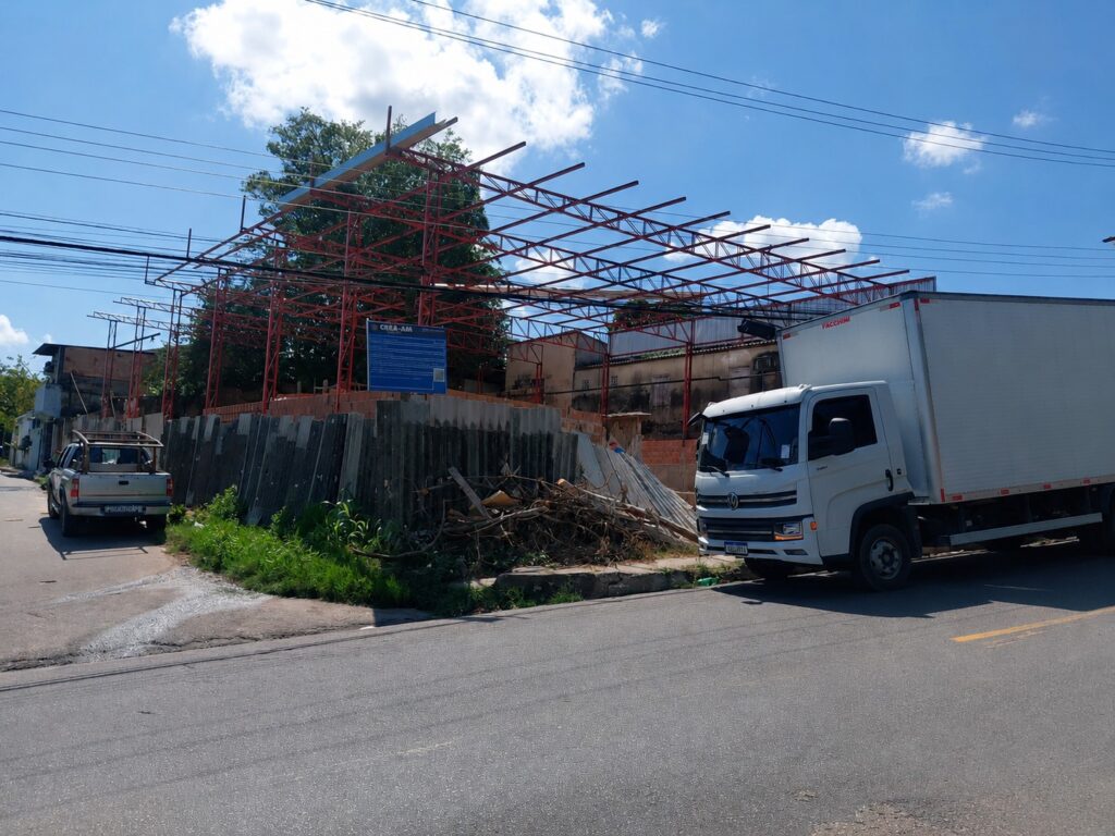 Obra embargada na Redenção é alvo de nova fiscalização Fiscalização