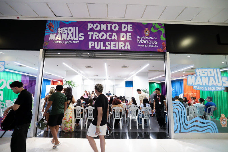 PMM inicia retirada de pulseiras do ‘#SouManaus2026’ PMM inicia retirada de pulseiras do ‘#SouManaus2026’