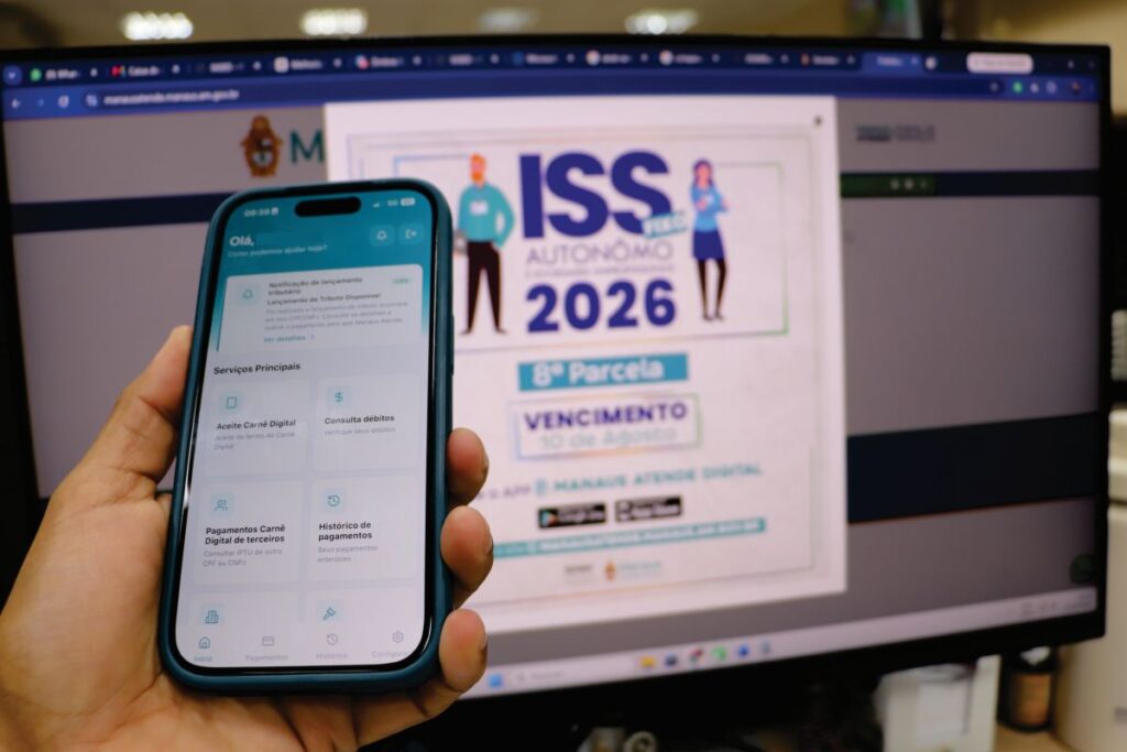 Prefeitura alerta para vencimento da oitava parcela do ISS Fixo 2026 na segunda-feira Prefeitura alerta para vencimento da oitava parcela do ISS Fixo 2026 na segunda-feira