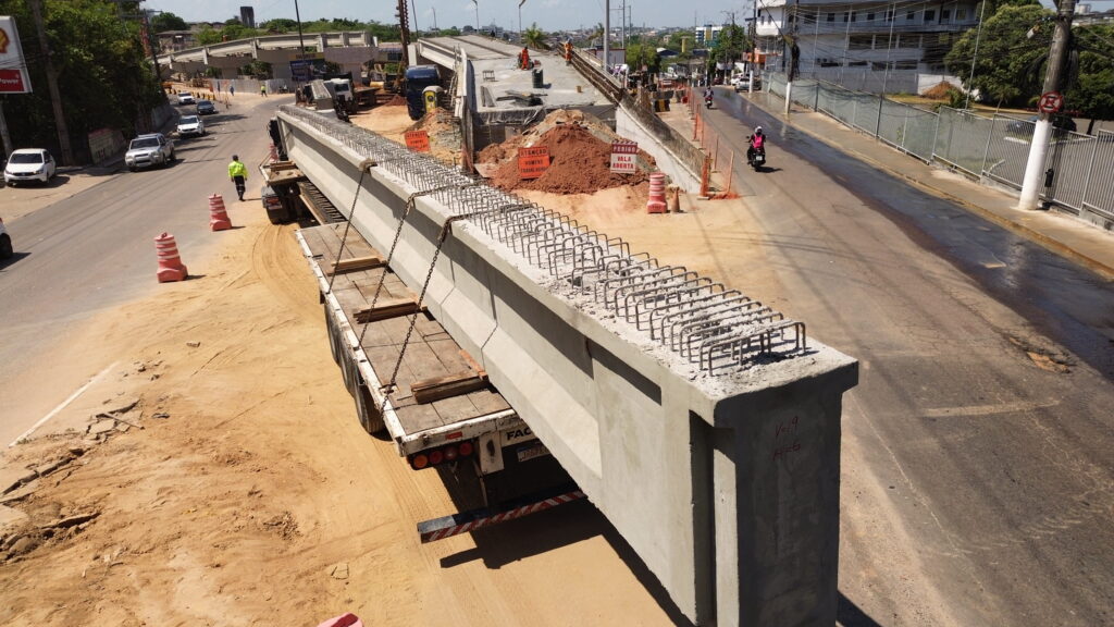 Prefeitura de Manaus conclui instalação das vigas no Complexo Viário Passarão antes do prazo previsto